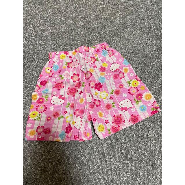 サンリオ(サンリオ)の甚平 キティちゃん キッズ/ベビー/マタニティのキッズ服女の子用(90cm~)(甚平/浴衣)の商品写真