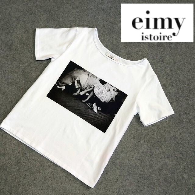 eimy istoire(エイミーイストワール)のeimy istoire エイミーイストワール Tシャツ ライフ コラボ レディースのトップス(Tシャツ(半袖/袖なし))の商品写真