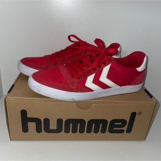 hummel スニーカー　23cm レッド(スニーカー)