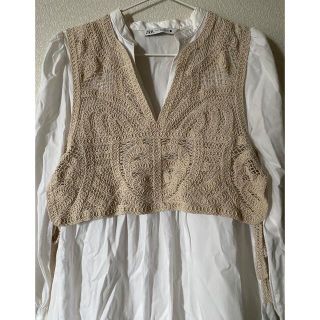 ザラ(ZARA)のzaraベストシャツトップス(シャツ/ブラウス(長袖/七分))