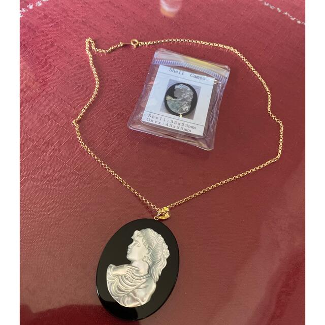 k 18 shell Cameo and k18 Roro necklace - effect-media.by