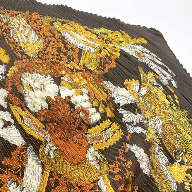 春夏新作モデル本ったり Hermes プリーツ・カレ90 「CHAPEAU!」(帽子)柄の通販 by