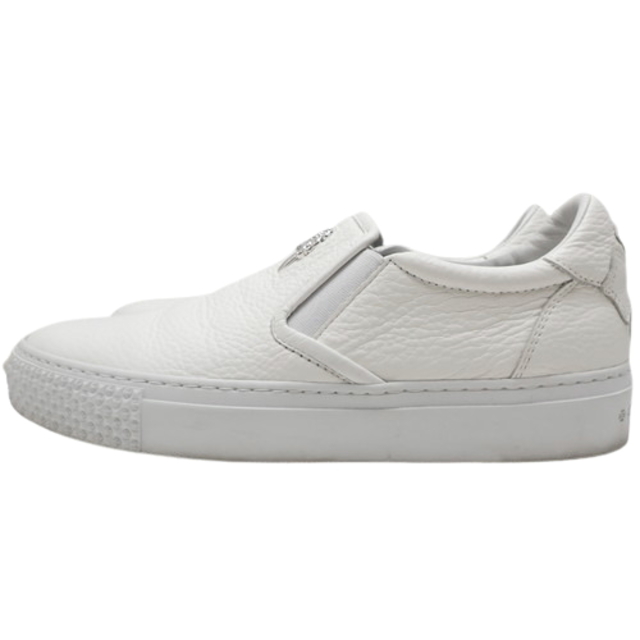 Chrome Hearts(クロムハーツ)のクロムハーツローファー/スリッポン CH SLIP ON CH スリッポン レザー ホワイト白シロ 40802030971 レディースの靴/シューズ(スリッポン/モカシン)の商品写真