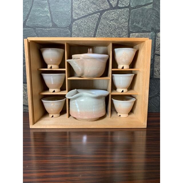 萩焼　萩峯　天鵬山　煎茶セット エンタメ/ホビーの美術品/アンティーク(陶芸)の商品写真