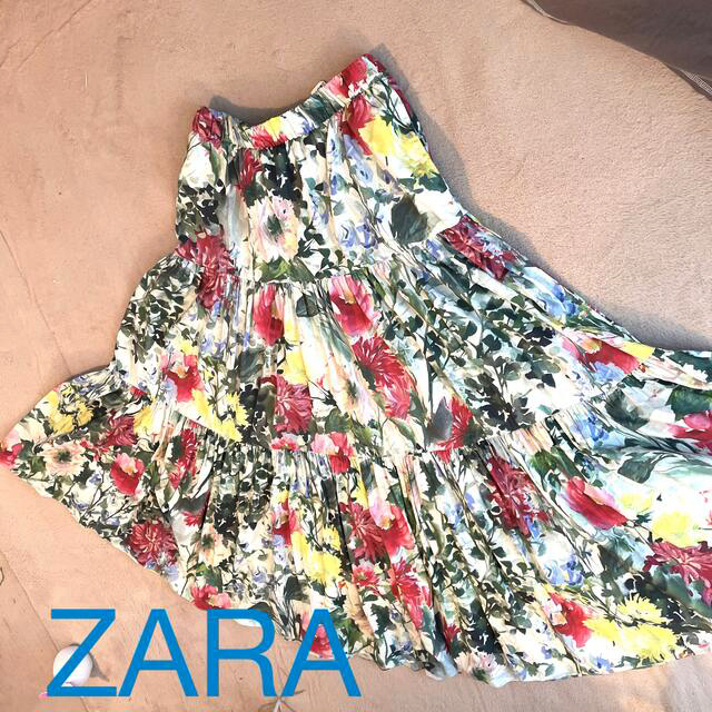 ZARA(ザラ)の【ZARA】美品！ギャザーたっぷりロングスカート レディースのスカート(ロングスカート)の商品写真