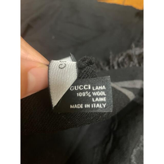 Gucci(グッチ)の値下げ‼️GUCCIマフラー　リバーシブル　100%ウール メンズのファッション小物(マフラー)の商品写真