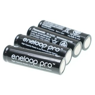 eneloop pro  単3×4本 新品未使用(バッテリー/充電器)