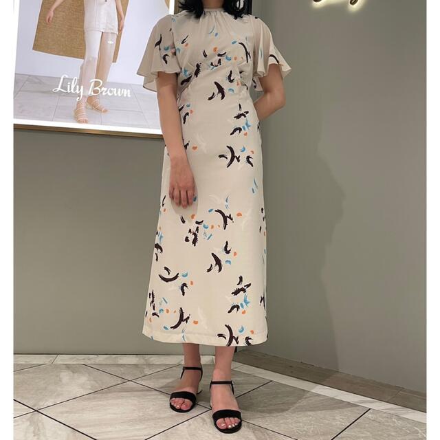 LILYBROWN♡ペイント柄ロングワンピース