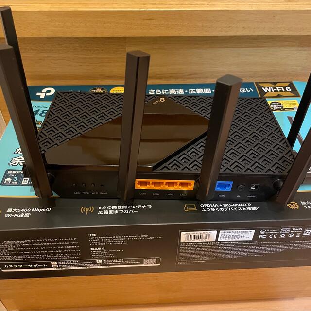 3台セット Wi-Fiルーター tp-link AX73、中継機2台 スマホ/家電/カメラのPC/タブレット(PC周辺機器)の商品写真