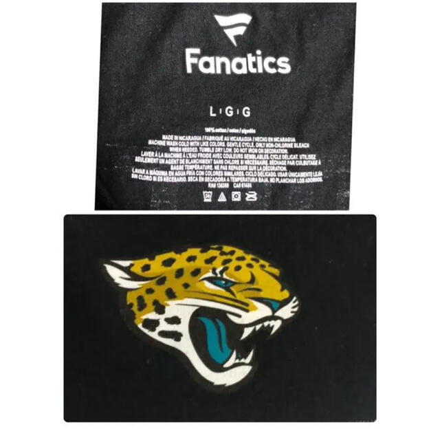 fanatic(ファナティック)の訳あり NFL ジャクソンビル・ジャガーズプロラインロゴナンバー Tシャツ 新品 メンズのトップス(Tシャツ/カットソー(半袖/袖なし))の商品写真