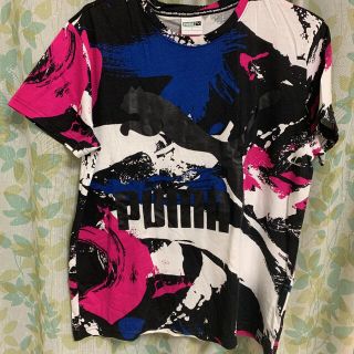 プーマ(PUMA)のさおり様専用　PUMA  ペイントプリントTシャツ(Tシャツ(半袖/袖なし))