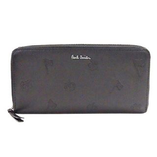 ポールスミス(Paul Smith)のポールスミス PAUL SMITH ラウンドファスナー長財布 レザー 型押し(長財布)