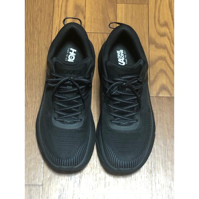 HOKA ONE ONE(ホカオネオネ)のホカオネオネ・BONDI7 WIDE・ボンダイ7ワイド・黒・28cm 2E メンズの靴/シューズ(スニーカー)の商品写真