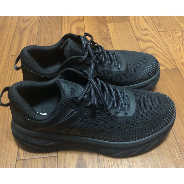 HOKA ONE ONE(ホカオネオネ)のホカオネオネ・BONDI7 WIDE・ボンダイ7ワイド・黒・28cm 2E メンズの靴/シューズ(スニーカー)の商品写真