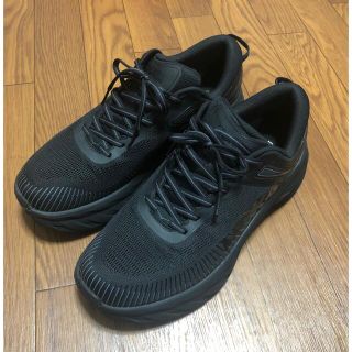 ホカオネオネ(HOKA ONE ONE)のホカオネオネ・BONDI7 WIDE・ボンダイ7ワイド・黒・28cm 2E(スニーカー)