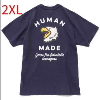 ヒューマンメイド(HUMAN MADE)の HUMAN MADE POCKET T-SHIRT イーグル ネイビー 2XL(Tシャツ/カットソー(半袖/袖なし))