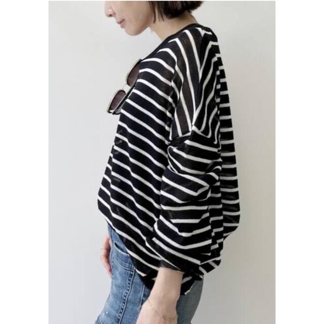 L'Appartement Border Sheer Knitニット/セーター