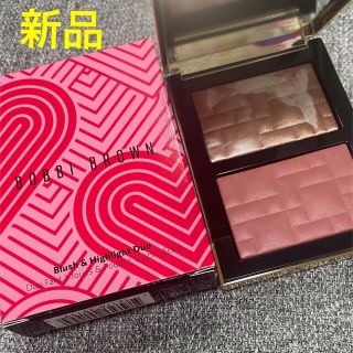 ボビイブラウン(BOBBI BROWN)のボビイブラウン   ブラッシュ & ハイライト デュオ　チーク　ハイライト　新品(フェイスカラー)