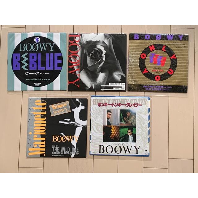 BOØWY シングルレコード　5枚