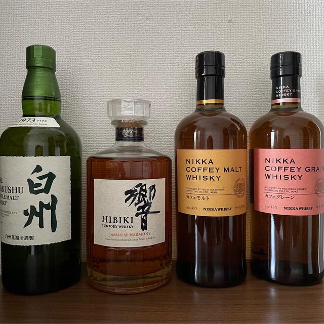 サントリーウイスキー響&白州 ニッカウイスキー4本セット 【オンライン
