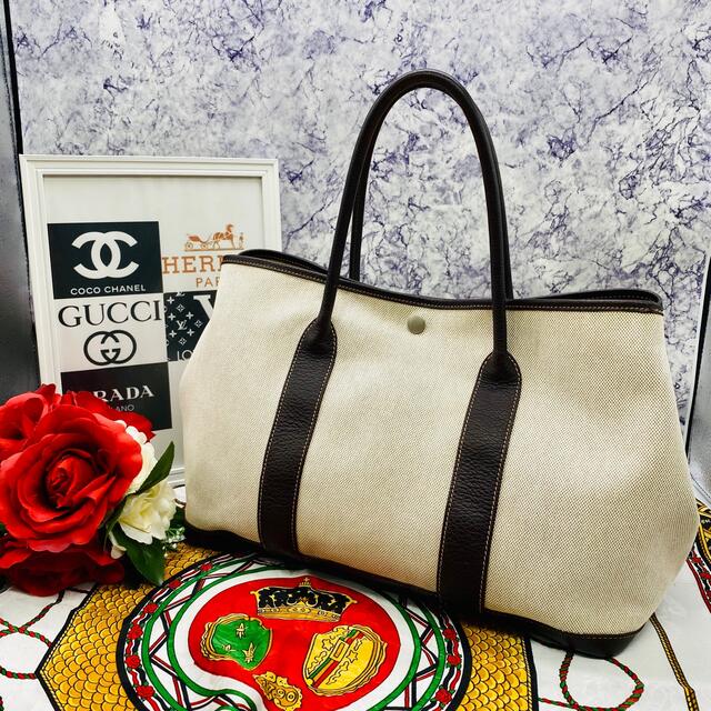在庫得価 Hermes - エルメスHERMES ガーデンパーティ トワルアッシュ