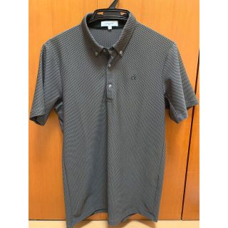 カルバンクライン(Calvin Klein)のCalvin Klein golf ポロシャツ　チャコールグレー　Lサイズ(ウエア)