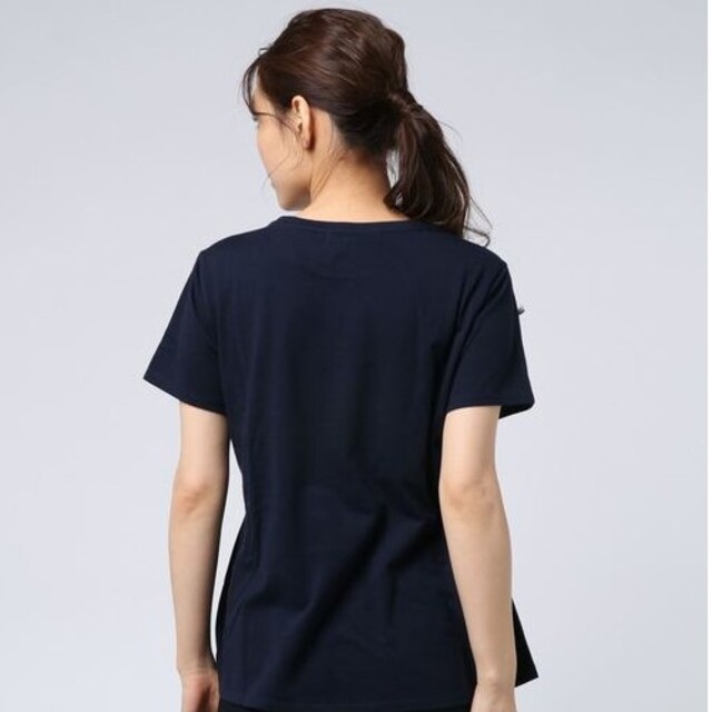 TAKA-Q(タカキュー)のon the day DRAWフロントリボンプルオーバー半袖Ｔシャツ レディースのトップス(Tシャツ(半袖/袖なし))の商品写真