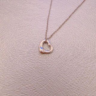 ティファニー(Tiffany & Co.)のTiffany オープンハートペンダント　シルバー　(ネックレス)