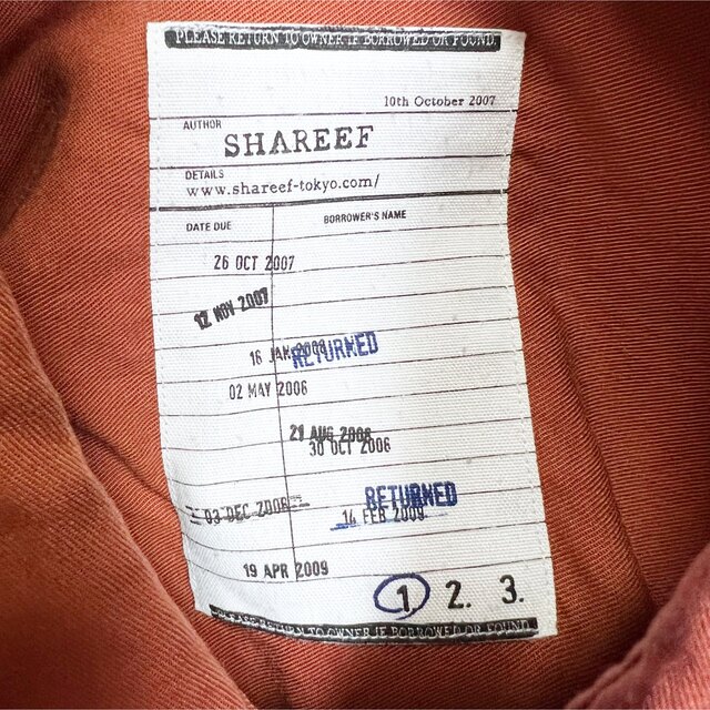 SHAREEF(シャリーフ)の名作★SHAREEF シャリーフ バーコード刺繍 オーバーサイズ シャツ メンズのトップス(シャツ)の商品写真