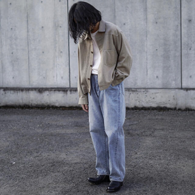 デニム/ジーンズ新品 21SS comoli DENIM 5P PANTS デニム BLEACH