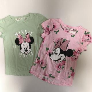 H&M - 新品✨120 ミニーちゃん♡Tシャツ2枚セットH&M