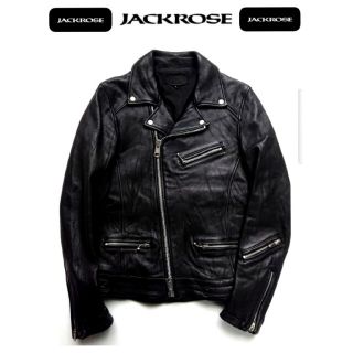 ジャックローズ 高級シープレザータイトフィットダブルライダース
