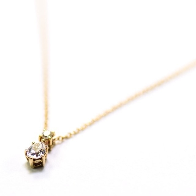 野花 卯月 アーカー 限定品 K18YG 0.14ct ホーリーナイトネックレス