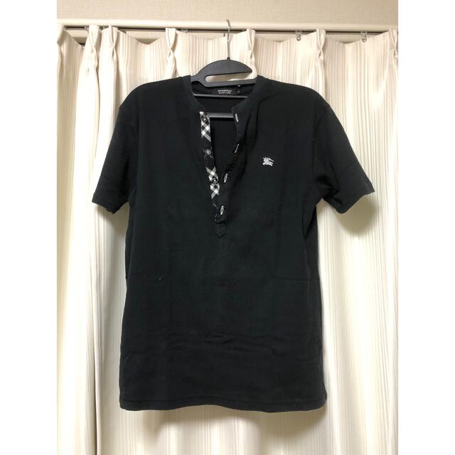 BURBERRY BLACK LABEL(バーバリーブラックレーベル)のBURBERRY BLACK LABELヘンリーネックTシャツ メンズのトップス(Tシャツ/カットソー(半袖/袖なし))の商品写真