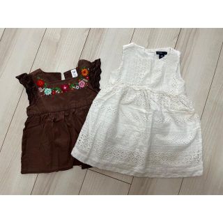 ベビーギャップ(babyGAP)のベビーギャップ 半袖ワンピース 90cm 2枚セット(ワンピース)