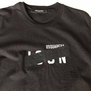 ディースクエアード(DSQUARED2)の美品 Dsquared2 ディースクエアード Tシャツ 黒 ブラック 人気 S(Tシャツ/カットソー(半袖/袖なし))