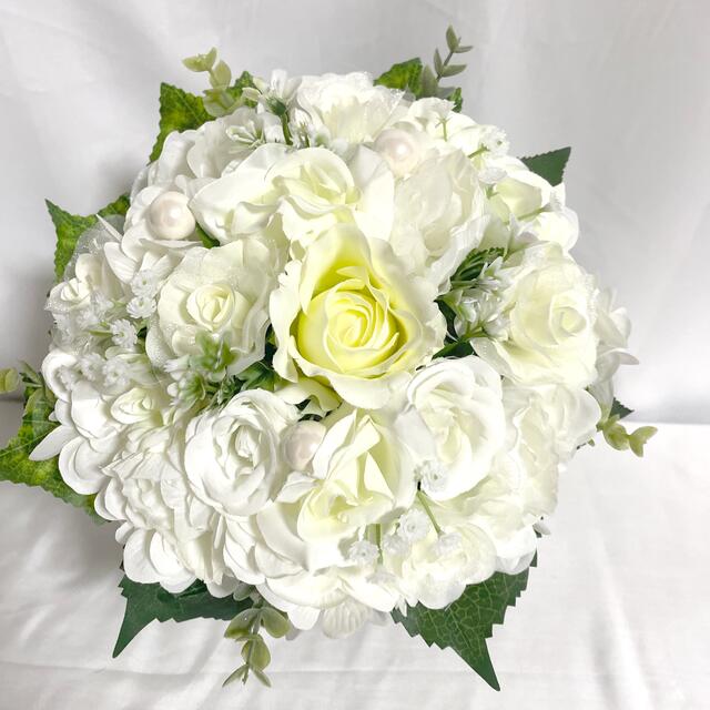 50%OFF No.679 クラッチブーケ ブートニア ウエディングブーケ 造花
