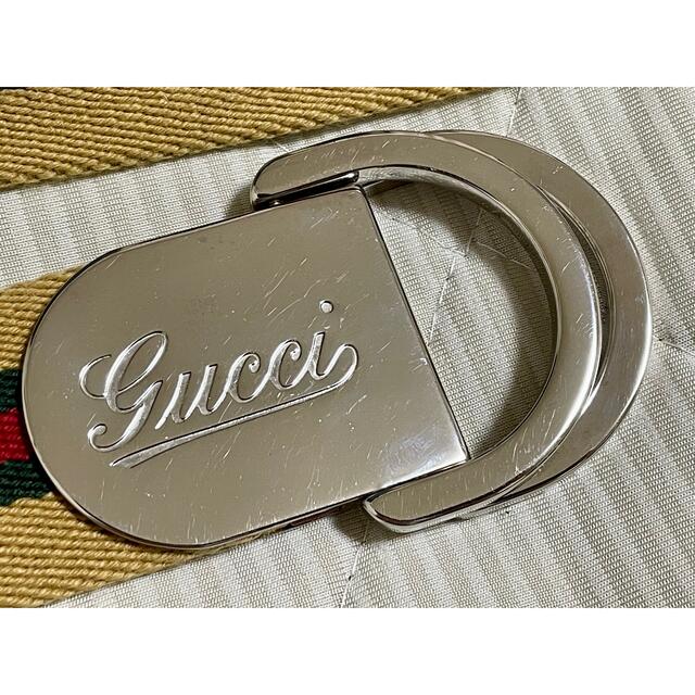 Gucci(グッチ)のGUCCI Dバックル　ウェブライン　キャンバスベルト メンズのファッション小物(ベルト)の商品写真
