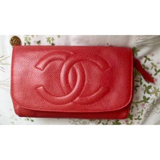 シャネル(CHANEL)のシャネル♥️キャビアスキン♥️ミラー クラッチ ポーチ(ポーチ)