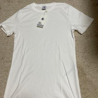 プチバトー(PETIT BATEAU)のプチバトー Tシャツ クルーネック半袖Tシャツ 白 (Tシャツ(半袖/袖なし))
