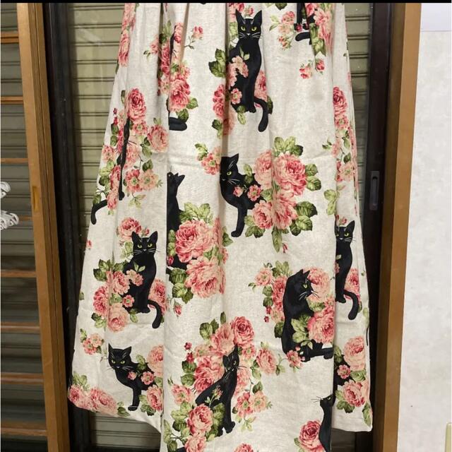 黒猫柄ワンピースの通販 by お値引不可です‧⁺ ⊹˚.LUMI 黒猫柄ワンピースの通販 by お値引不可です‧⁺ ⊹˚.LUMI