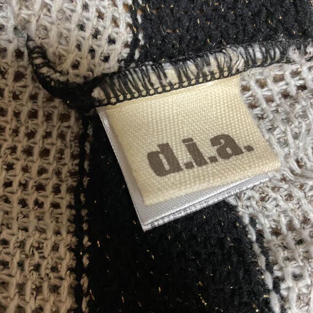 d.i.a(ダイア)の新品　d.i.a ダイア　編み編み　トップス　肩空き　ニット レディースのトップス(カットソー(長袖/七分))の商品写真