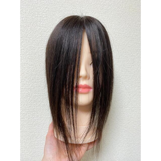 ✨人毛100%✨30cm 自然な前髪生え際 薄毛対策 【ダークブラック