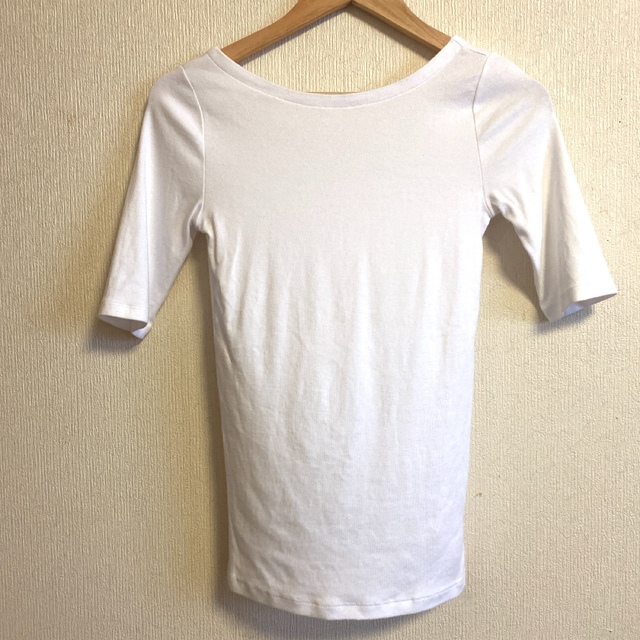 GAP(ギャップ)のGAP ギャップ　モダンバレエバックTシャツ xxs ブラック　ホワイト レディースのトップス(Tシャツ(半袖/袖なし))の商品写真