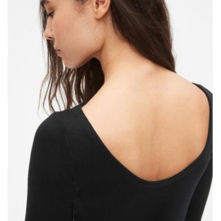 ギャップ(GAP)のGAP ギャップ　モダンバレエバックTシャツ xxs ブラック　ホワイト(Tシャツ(半袖/袖なし))