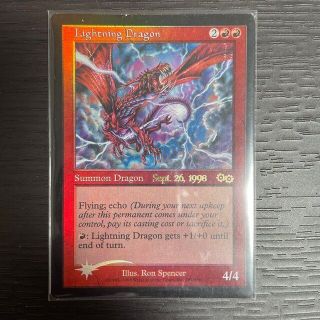 MTG 稲妻のドラゴン Foil 英語 プレリリース プロモ