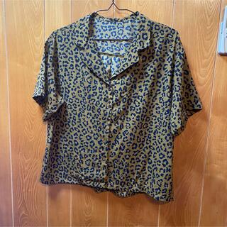 ジーユー(GU)のgu レオパードシャツ(シャツ/ブラウス(半袖/袖なし))