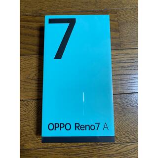 オッポ(OPPO)のOPPO Reno7 A SIMフリー　新品　未開封(スマートフォン本体)