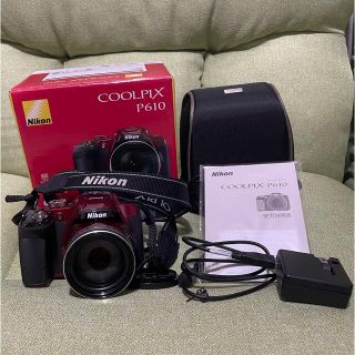 ニコン(Nikon)のNikon coolpix p610 red(デジタル一眼)