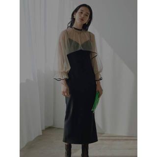 アメリヴィンテージ(Ameri VINTAGE)のAmeri VINTAGE MANY WAY AIRY VEIL DRESS(ロングドレス)